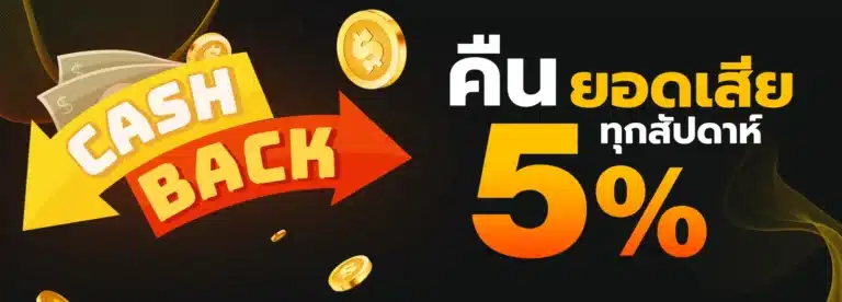 คืนยอดเสีย 5% ทุกสัปดาห์